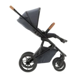 Qute Q-Rider Plus Kinderwagen - Denim Blue | Kidsriver Curve Autostoel - Black