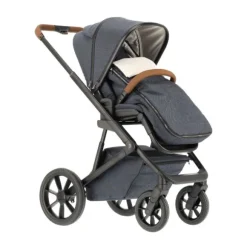 Qute Q-Rider Plus Kinderwagen - Denim Blue | Kidsriver Curve Autostoel - Black