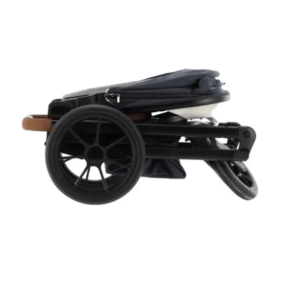Qute Q-Rider Plus Kinderwagen - Denim Blue | Kidsriver Curve Autostoel - Black