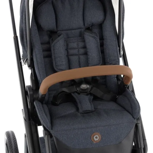 Qute Q-Rider Plus Kinderwagen - Denim Blue | Kidsriver Curve Autostoel - Black