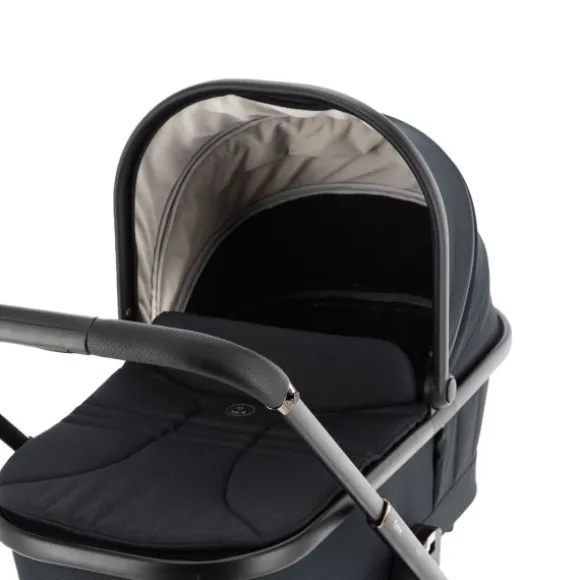 Qute Q-Rider Plus Kinderwagen - Denim Blue | Kidsriver Curve Autostoel - Black