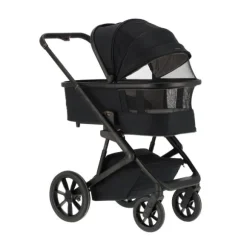 Qute Q-Rider Plus Kinderwagen - Denim Blue | Kidsriver Curve Autostoel - Black