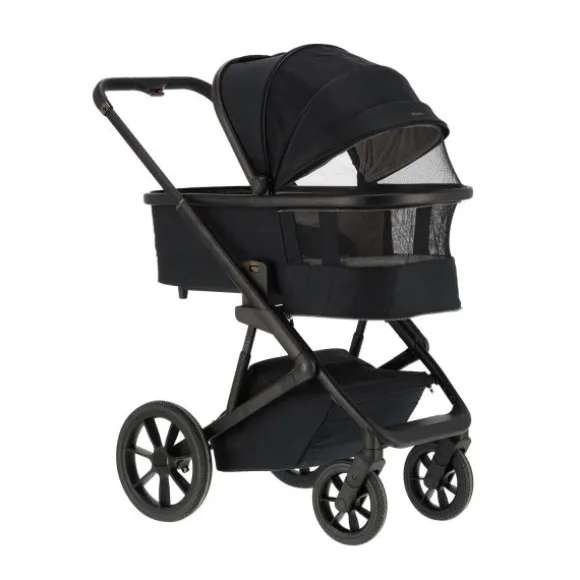Qute Q-Rider Plus Kinderwagen - Denim Blue | Kidsriver Curve Autostoel - Black