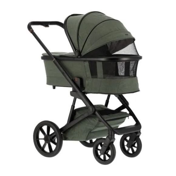 Qute Q-Rider Plus Kinderwagen - Denim Blue | Kidsriver Curve Autostoel - Black