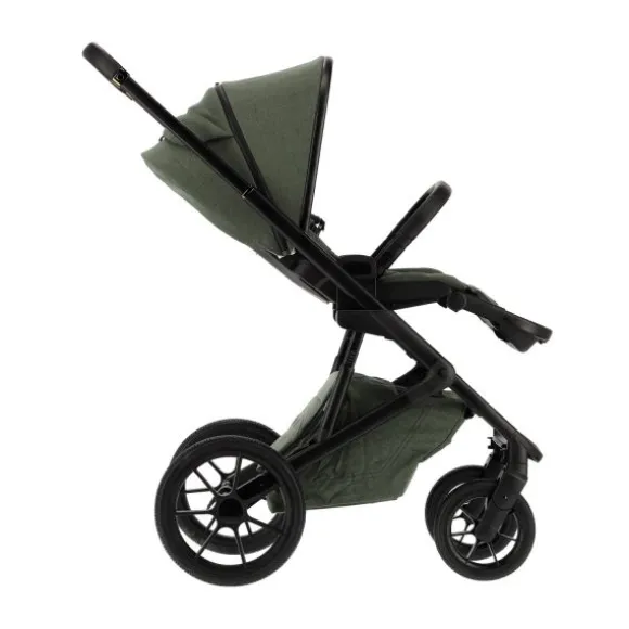 Qute Q-Rider Plus Kinderwagen - Denim Blue | Kidsriver Curve Autostoel - Black