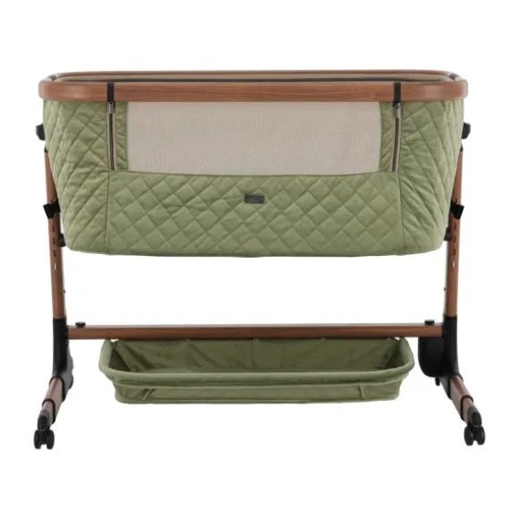 Qute Q-wiggle electric Co-Sleeper cream - white wash