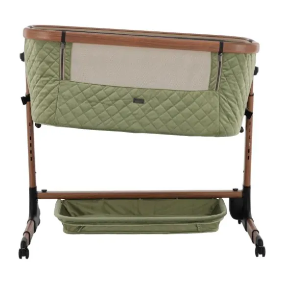 Qute Q-wiggle electric Co-Sleeper cream - white wash