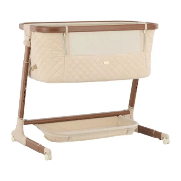 Qute Q-wiggle electric Co-Sleeper cream - white wash