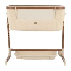 Qute Q-wiggle electric Co-Sleeper cream - white wash