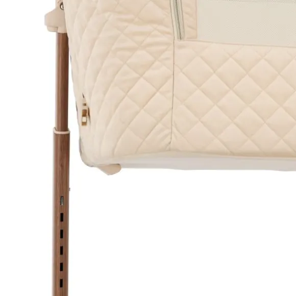 Qute Q-wiggle electric Co-Sleeper cream - white wash