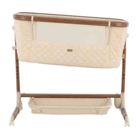 Qute Q-wiggle electric Co-Sleeper cream - white wash