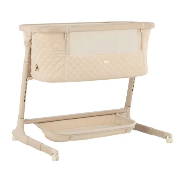 Qute Q-wiggle electric Co-Sleeper cream - white wash