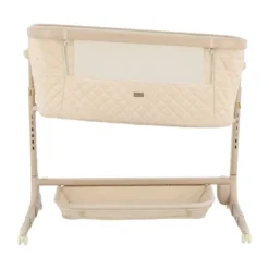 Qute Q-wiggle electric Co-Sleeper cream - white wash