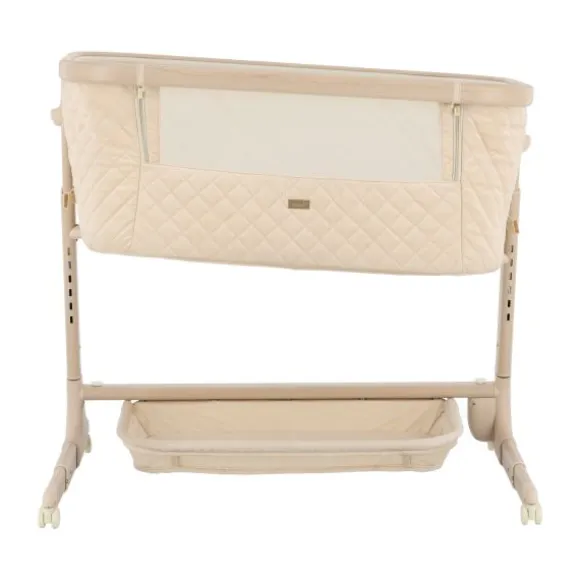 Qute Q-wiggle electric Co-Sleeper cream - white wash