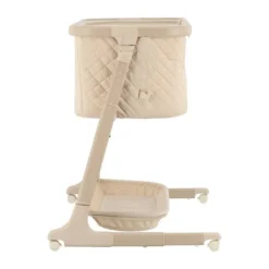 Qute Q-wiggle electric Co-Sleeper cream - white wash