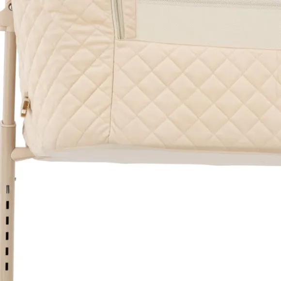 Qute Q-wiggle electric Co-Sleeper cream - white wash