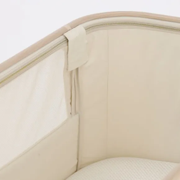 Qute Q-wiggle electric Co-Sleeper cream - white wash