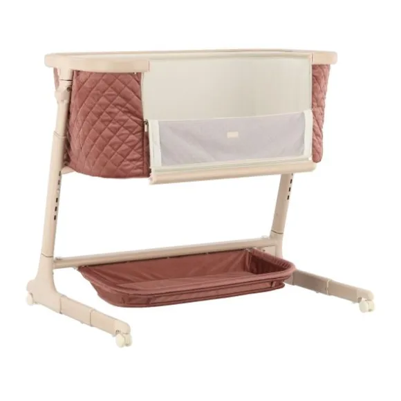 Qute Q-wiggle electric Co-Sleeper cream - white wash