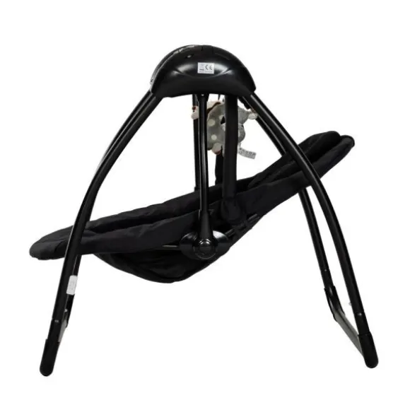 Qute Schommelstoel Q-Swing Softgrey Uil / Zwart Frame