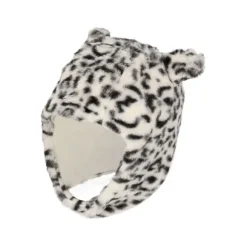 Sarlini Muts Fake Fur Panther Sand 6-12 maanden