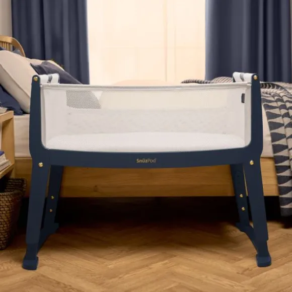 Snuz Bedside Crib SnuzPod Studio London Navy
