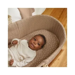 Snuz Moses Mandje En Matras Organic Knitted Terracotta