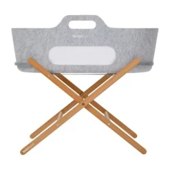 Snuz SnüzBaskit Moses Basket + Stand Set - Light Grey/Natural