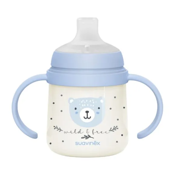 Suavinex Wild & Free Beker Met Handvaten - 150ml - 6Mnd+ - Blauw