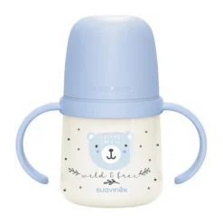 Suavinex Wild & Free Beker Met Handvaten - 150ml - 6Mnd+ - Blauw