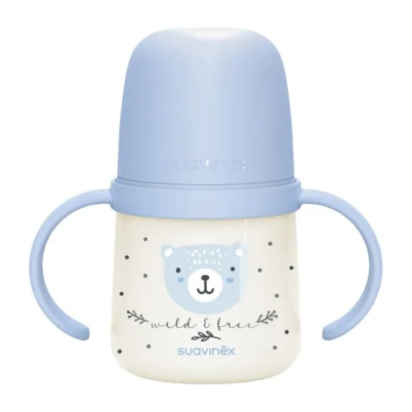 Suavinex Wild & Free Beker Met Handvaten - 150ml - 6Mnd+ - Blauw