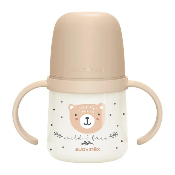 Suavinex Wild & Free Beker Met Handvaten - 150ml - 6Mnd+ - Blauw