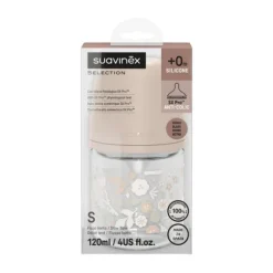 Suavinex Wonderland SX Pro Fles Glas - Slow Flow - 120ml - Roze