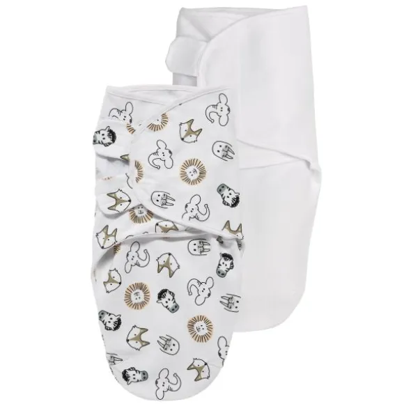 SwaddleMeyco 2-Pack Animal/Uni Wit0-3 Maanden