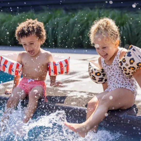 Swim Essentials Exclusive Zwembandjes Rose Gold Leopard (2-6 jaar)