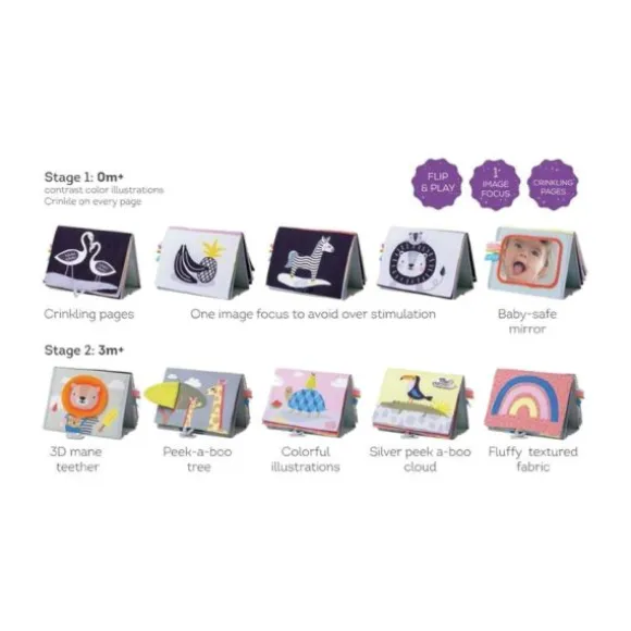 Taf Toys Babyboekje Tummy-Time Savannah