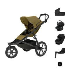 Thule Urban Glide 3 Kinderwagen 4-in-1 - Complete Bundel - Nutria Green