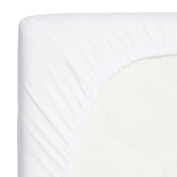 Timboo Hoeslaken Ledikant - 60 x 120 cm - Daisy White