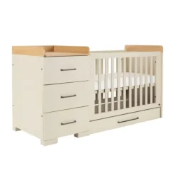 TWF Babykamer Galaxy 3-delig Ledikant 60 x 120 - Commode XL - Hanglegkast