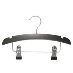 TWF Kledinghanger Hout Met Clips Wit (3 stuks)