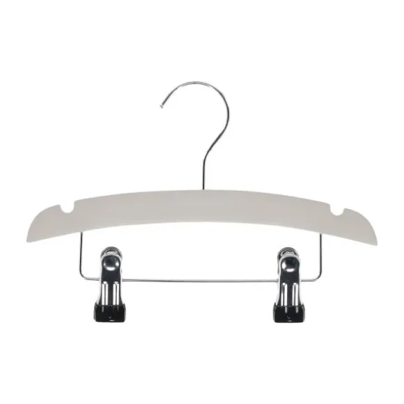 TWF Kledinghanger Hout Met Clips Wit (3 stuks)
