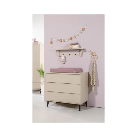 TWF Ledikant 60 x 120 - Commode - Hanglegkast Beach Island Clay