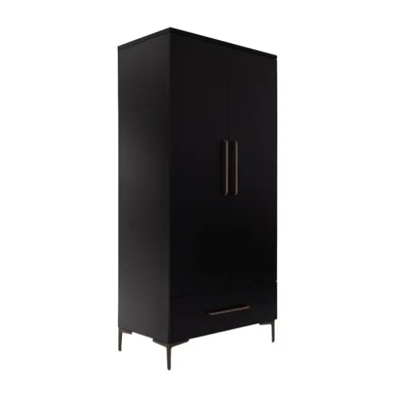 TWF Ledikant 60 x 120 - Commode 3 Laden - Hanglegkast 2 Deuren 1 Lade Modena Metaal