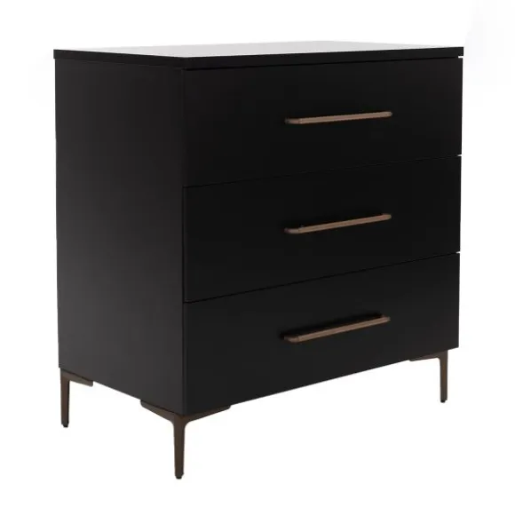TWF Ledikant 60 x 120 - Commode 3 Laden - Hanglegkast 2 Deuren 1 Lade Modena Metaal