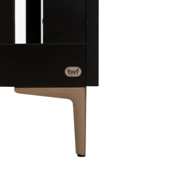 TWF Ledikant 60 x 120 - Commode 3 Laden - Hanglegkast 2 Deuren 1 Lade Modena Metaal