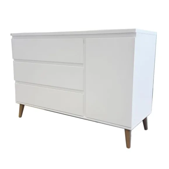 TWF Ledikant 60 x 120 - Commode - Hanglegkast Beach Island White
