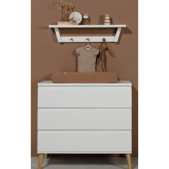 TWF Ledikant 60 x 120 - Commode - Hanglegkast Beach Island White