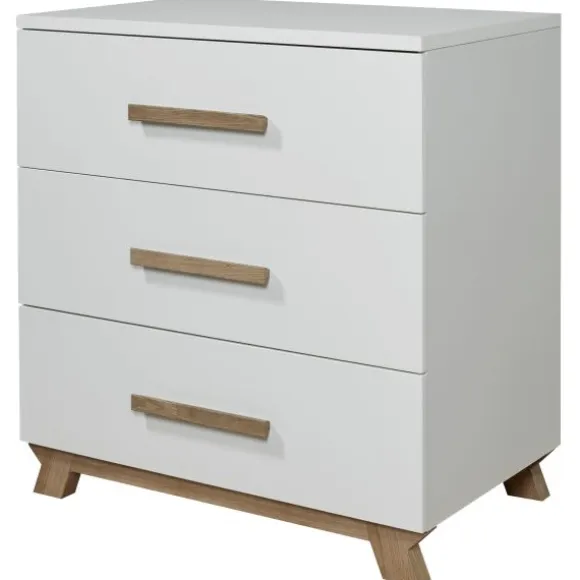TWF Ledikant 60 x 120 - Commode 3 Laden - Hanglegkast 2 Deuren/1 Lade Torino
