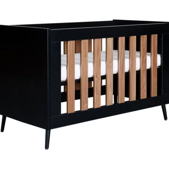 TWF Ledikant 60x120 - Commode - Hanglegkast 2-deurs Retro Black