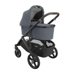 UPPAbaby Kinderwagen 2-in-1 Vista V3 Dillan Stone Blue Met Carbon Frame En Sand Leather