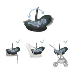 UPPAbaby Kinderwagen 2-in-1 Vista V3 Dillan Stone Blue Met Carbon Frame En Sand Leather